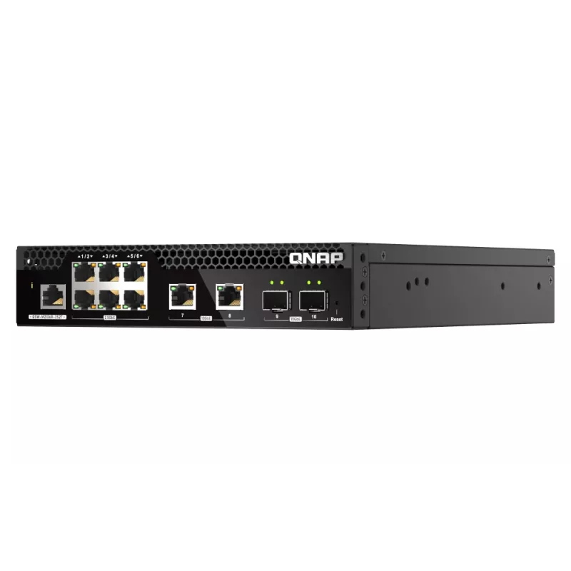 QNAP QSW-M2106R-2S2T network switch Managed L2 10G Ethernet (100/1000/10000) 1U Black