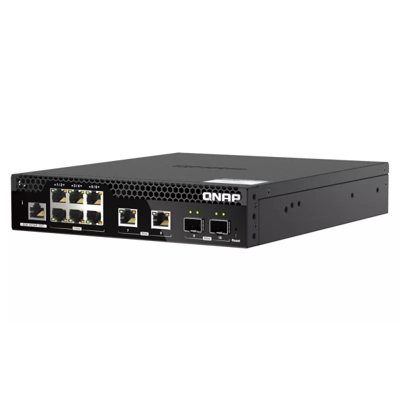 QNAP QSW-M2106R-2S2T network switch Managed L2 10G Ethernet (100/1000/10000) 1U Black