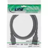 InLine power cable C19 / C20 3-pin IEC male / female black 1m