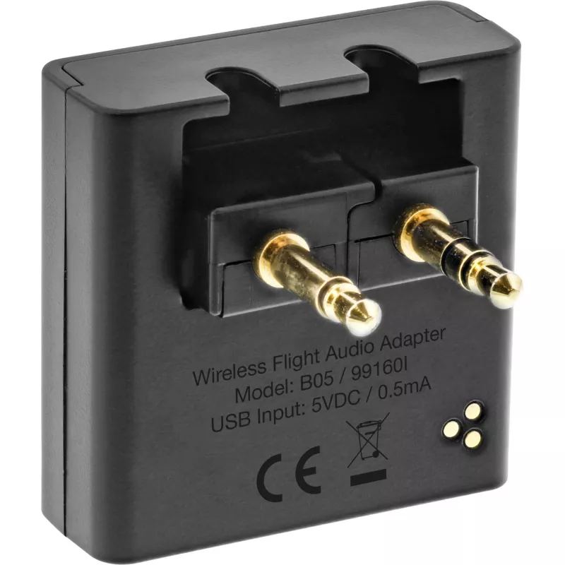 InLine Airplane Bluetooth Audio Transmitter, BT 5.0, aptX HD/LL