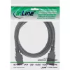 InLine power cable C19 / C20 3-pin IEC male / female black 5m