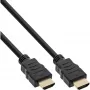 InLine High Speed HDMI Cable with Ethernet, M/M, black, golden contacts, 10m