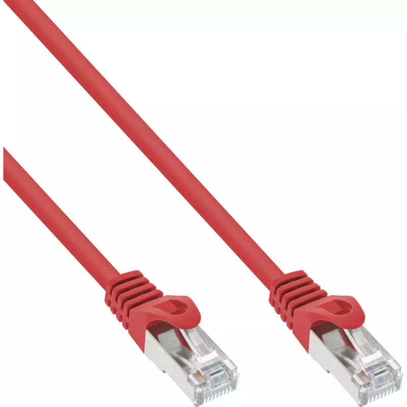 InLine Patch Cable SF/UTP Cat.5e red 10m