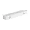 InLine under-table cable management system 23190W — steel, white, 114×600×76 mm