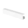 InLine under-table cable management system 23190W — steel, white, 114×600×76 mm