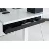 Cable management system under-table InLine 23190B, steel, black, 114×600×76 mm