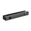Cable management system under-table InLine 23190B, steel, black, 114×600×76 mm