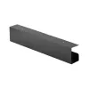 Cable management system under-table InLine 23190B, steel, black, 114×600×76 mm