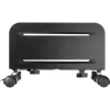 InLine PC-Trolley, Rolling support for computer cases, max 10kg, black