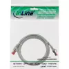 InLine Patch Cable S/FTP PiMF Cat.6 250MHz PVC copper grey 1m