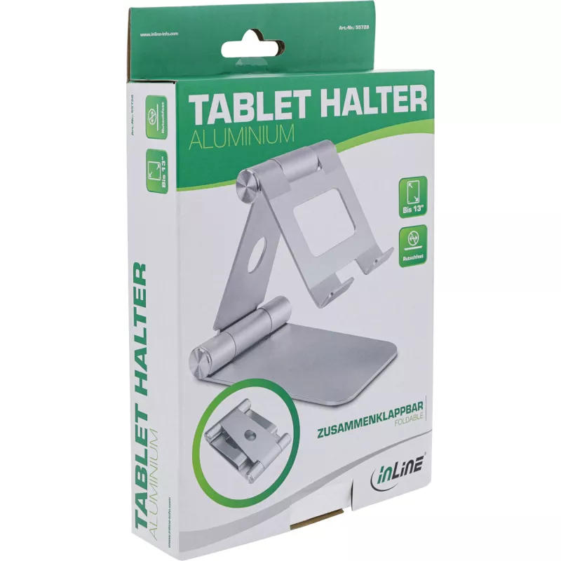 Tablet Holder InLine 55728 Aluminium Universal up to 13 inch