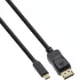 USB Display Cable InLine 64121 USB-C male to DisplayPort male 1m