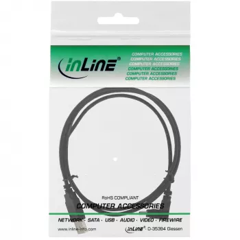InLine USB Type A male / Mini-USB male 5 Pin down angled 90° black 3m