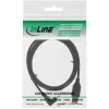 InLine USB Type A male / Mini 5pin male up angled 90°, black, 2m