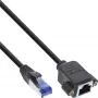 InLine Patch cable built-in extension, S/FTP (PiMf), Cat.6A, LSZH, copper, 7.5m