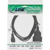 InLine Euro Type C Plug Power Extension male / female, black, 2m