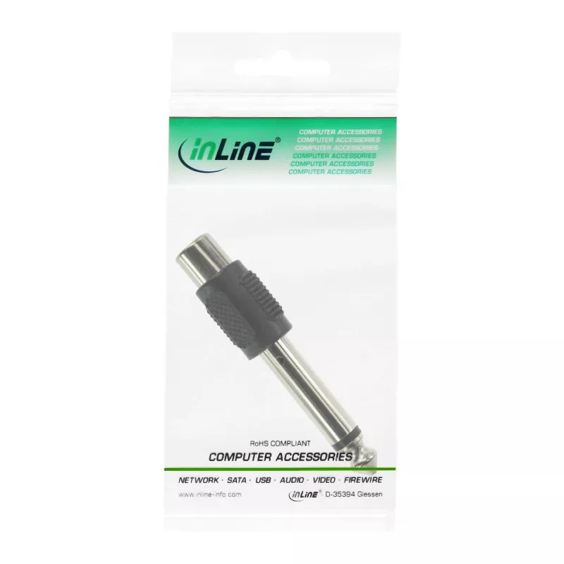 InLine Audio Adapter 6.3mm male RCA mono female 99322