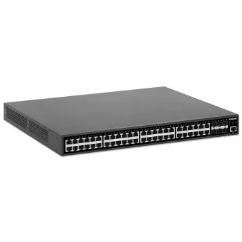 Intellinet 48-Port Gigabit Ethernet PoE+ Layer 2+ Managed Switch with Six 10G SFP+ Uplinks IEEE 802.3at/af (PoE+/PoE) Compliant, 450 W PoE Power Budget, Layer 2+/Layer 3 Lite, 6 x 10G SFP+ Open