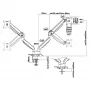 InLine desk mount w/ lift and USB/Audio, 2 monitors up to 81cm (32 inch),black