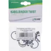 Twist Ties InLine 26–30 mm black, 10 pcs — cable/cord organiser, 30 mm length