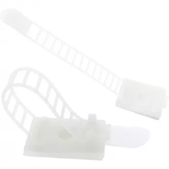 InLine Ajustable Cable Clamp 94mm nature 10pcs