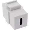 InLine USB 3.1 Snap-In module, USB-C F/F, white housing