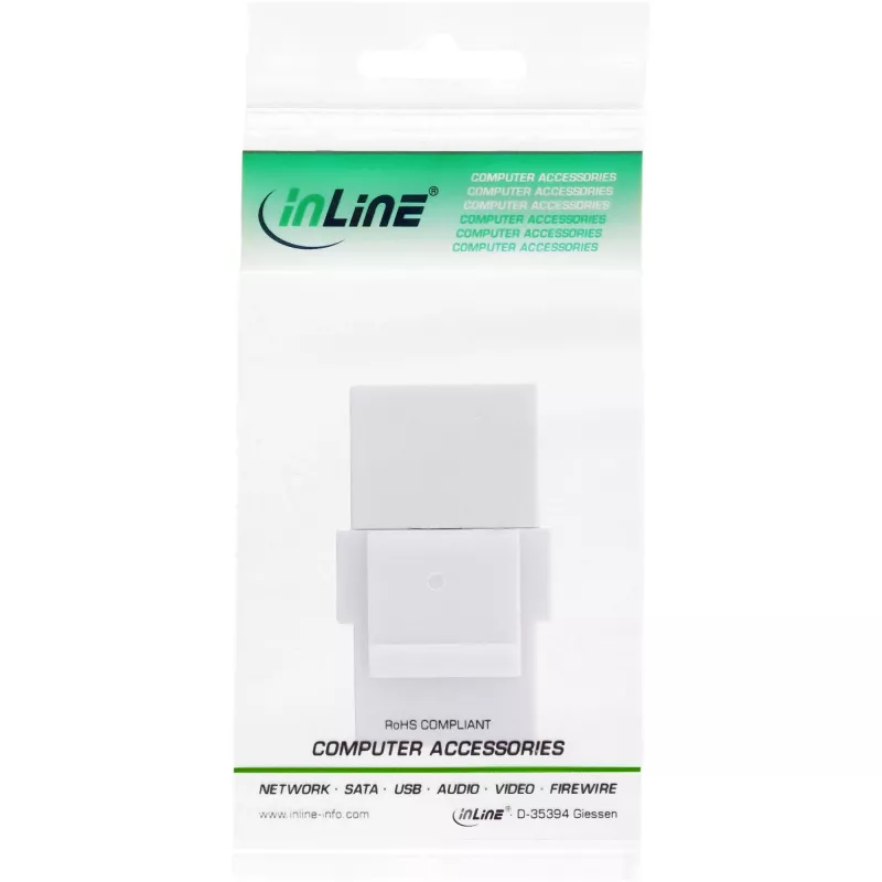 InLine USB 3.1 Snap-In module, USB-C F/F, white housing