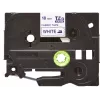 Brother TZE-FA4 label-making tape Blue on white