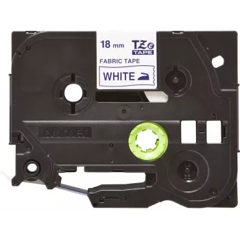 Brother TZE-FA4 label-making tape Blue on white