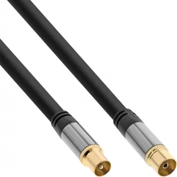 Antenna cable InLine Premium 69203P 4x shielded >110dB black 3m