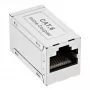 InLine Cat.6 adaptor, fully shielded, metal, 2x RJ45 F/F, 1:1