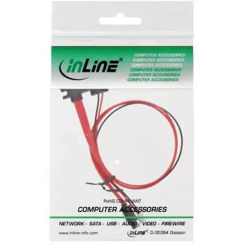 InLine SATA Cable for Banana PI with Data and Power Connector 0.35m