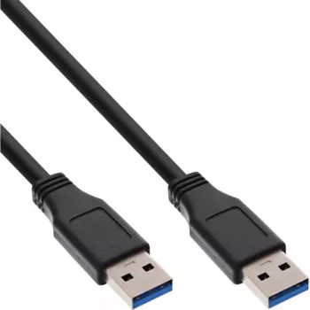 InLine USB 3.2 Gen.1 Cable Type A male / A male, black, 3m