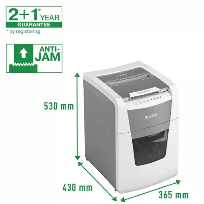 Leitz IQ Autofeed Small Office 100 Automatic Paper Shredder P5