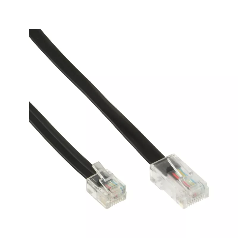 InLine Modular Cable RJ45 8P6C to RJ12 6P6C male / male 10m