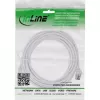 InLine Patch cable slim, U/FTP, Cat.8.1, TPE halogen-free, white 2m