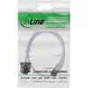 InLine Patch cable slim, U/FTP, Cat.8.1, TPE halogen-free, white 0.25m