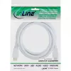 InLine High Speed HDMI Cable with Ethernet, M/M, white, golden contacts, 2m