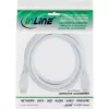 InLine High Speed HDMI Cable with Ethernet, M/M, white, golden contacts, 1.5m
