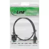 InLine Patch cable slim, U/FTP, Cat.8.1, TPE halogen-free, black 1.5m