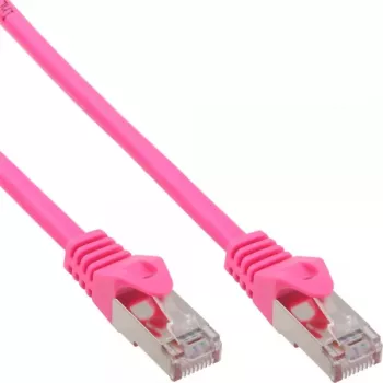 InLine Patch Cable SF/UTP Cat.5e Pink 0.25m