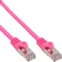 InLine Patch Cable SF/UTP Cat.5e Pink 0.25m