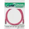 InLine Patch Cable SF/UTP Cat.5e Pink 0.25m