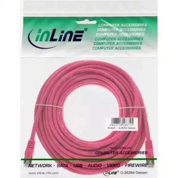 InLine Patch Cable SF/UTP Cat.5e Pink 15m