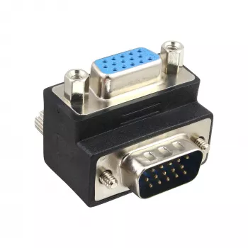 InLine VGA Adapter 90° 15 Pin male / female, InLine, 37248I