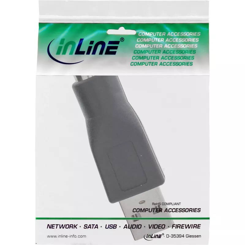 InLine USB Adapter Type A male / MD6 female PS/2 female