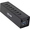 InLine USB 3.0 Hub, 7 port, aluminium case, with 2.5A power supply