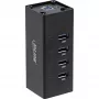 InLine USB 3.0 Hub, 4 port, aluminium case, with 2.5A power supply