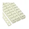 Cable marker rings InLine 4 mm, numbers 0–9, 100 pcs, white