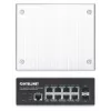 Intellinet Industrial 8-Port Gigabit Ethernet PoE+ Layer 2+ Web-Managed Switch with 2 SFP Ports IEEE 802.3at/af (PoE+/PoE) Compliant, PoE Power Budget up to 240 W, Layer 2+/Layer 3 Lite, IP30-Rated Metal Housing, Self-Healing Network, Endspan, DIN-Rail Mount